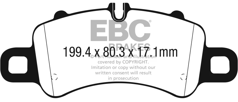 EBC 2016+ Porsche 911 (991/2 w/Cast Iron Rotors) 3.0TT Carrera Bluestuff Front Brake Pads