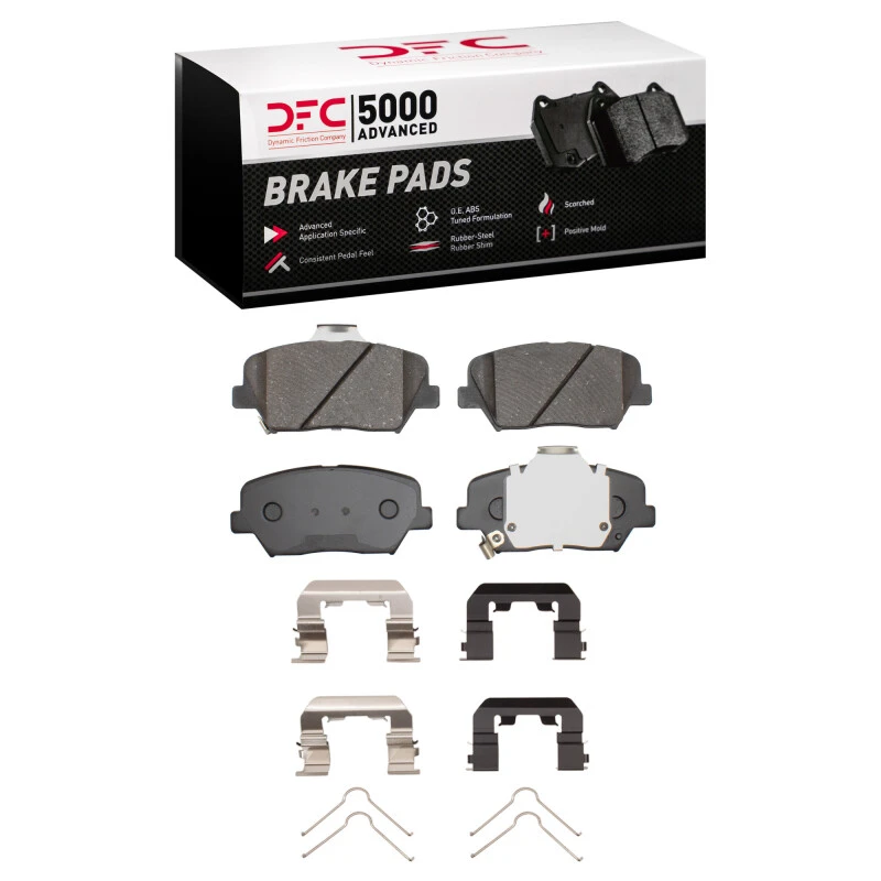 DFC 10-25 Hyundai Santa Fe Front 5000 Advanced Ceramic Brake Pads and Hardware Kit