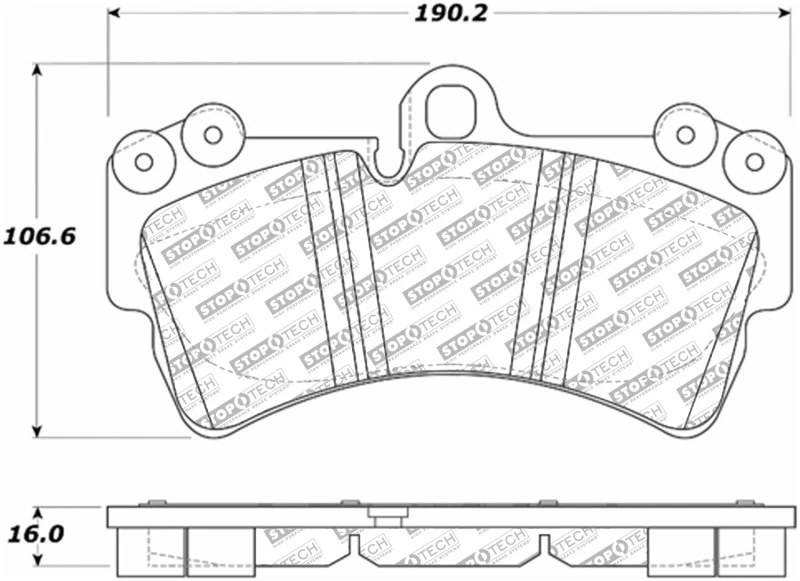 stoptech_305.09770-6794e32143891 StopTech 07-15 Audi Q7 Street Select Front Brake Pads