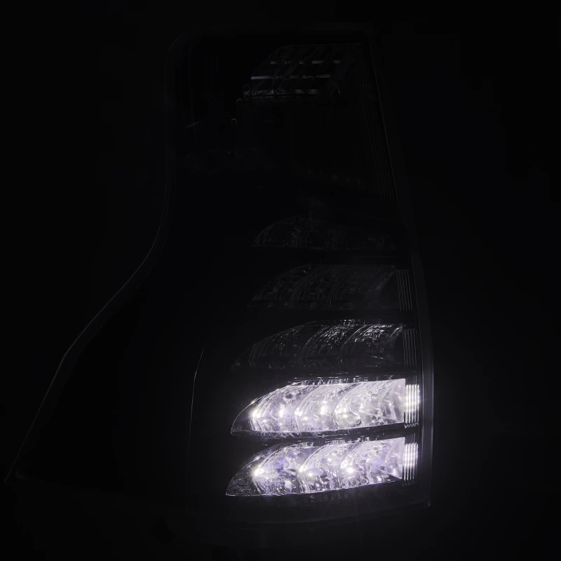 AlphaRex 14-21 Lexus GX470 PRO-Series LED Tail Lights - Alpha Black
