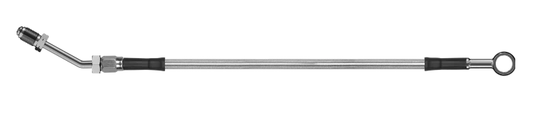 Goodridge 72in Universelle Kupplungsleitung mit SS-Fittings und klarer Schlauch - Gerades Banjo mit M10-Anschluss