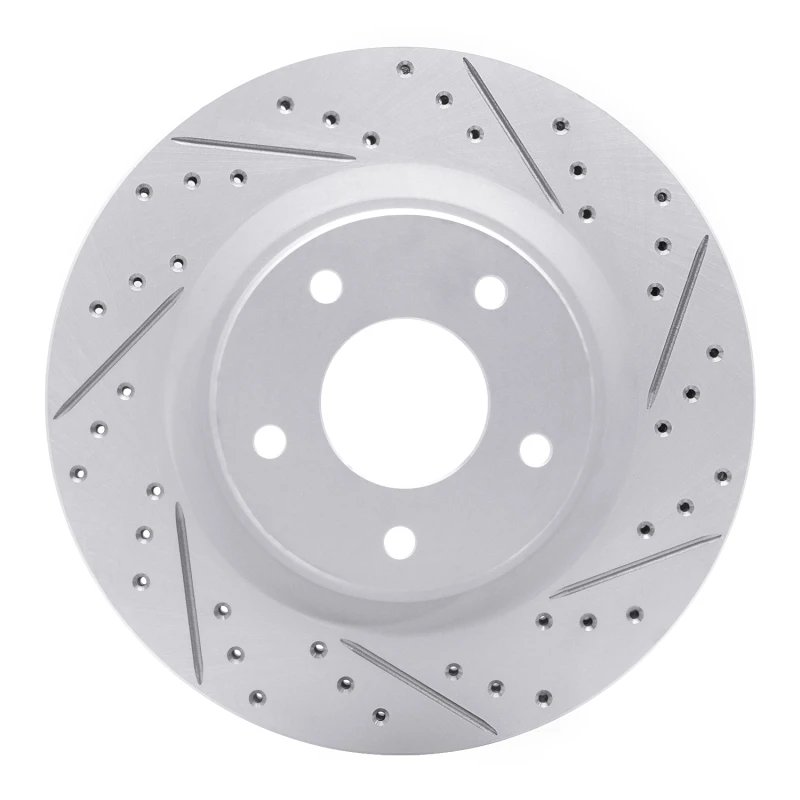 DFC 11-19 Nissan Sentra Front Right Drilled & Slotted Geoperformance Rotor