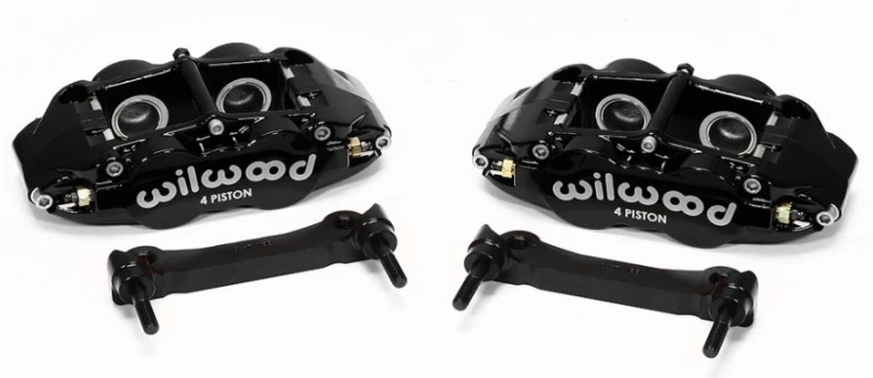 Wilwood Narrow Superlite 4R Hintere Bremse & Halterungs-Kit - Schwarz 97-13 C5/C6 Corvette mit OEM-Rotoren