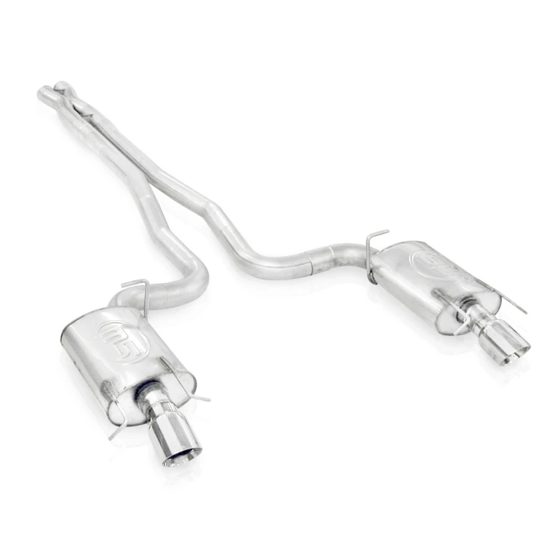 Stainless Works 2009-15 Cadillac CTS-V Kombi 3 Zoll Kat-Abgasanlage X-Rohr Kammer-Schalldämpfer 4 Zoll Endrohre