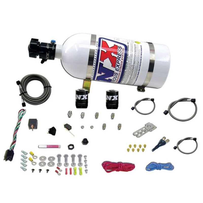 Nitrous Express All GM EFI Single Nozzle Nitrous Kit (35-150PS) mit 10lb Flasche