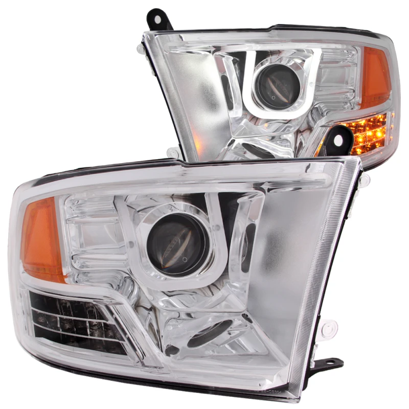 ANZO 2009-2016 Dodge Ram 1500 Projektor-Scheinwerfer mit U-Bar-Chrom