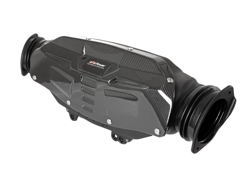 aFe 2020 Corvette C8 Black Series Carbon Fiber Kaltluft-Ansaugsystem mit Pro DRY S Filtern