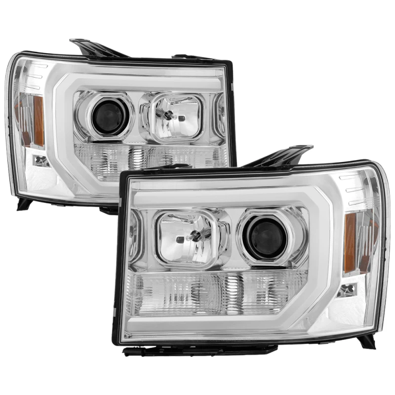 spyder_5083647-6794b79b488ca Spyder GMC Sierra 1500/2500/3500 07-13 V2 Projector Headlights - Chrome PRO-YD-GS07V2-LBDRL-C