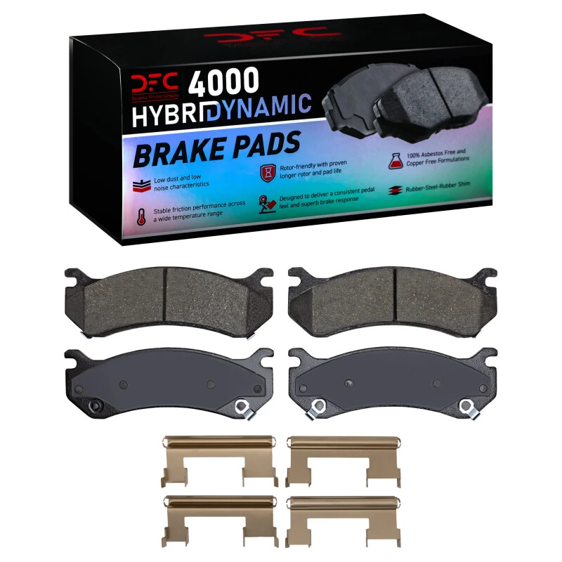 DFC 99-13 Cadillac Escalade ESV Rear/Front 4000 HybriDynamic Brake Pads and Hardware Kit
