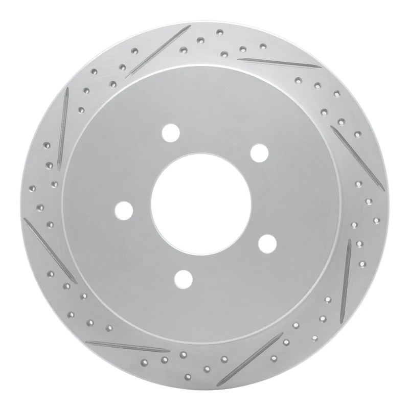 DFC 97-04 Ford F-150 4WD Rear Left Drilled & Slotted Geoperformance Rotor