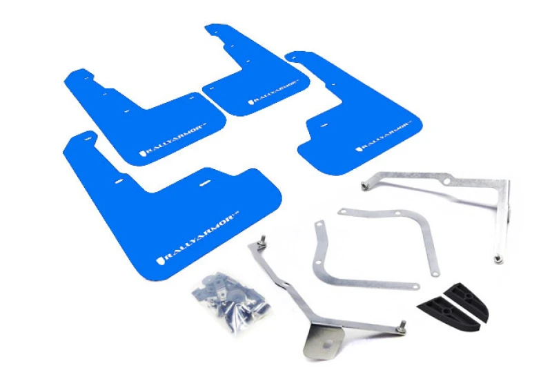 Rally Armor für 15-21 Subaru WRX/STI Blaue UR-Schmutzfänger mit weißem Logo