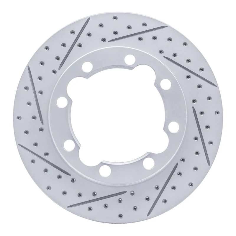 DFC 92-00 Chevrolet K3500 Front Left Drilled & Slotted Geoperformance Rotor