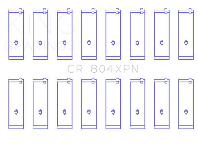 King Engine Bearings Ford 260Ci 289Ci 302 5.0L Windsor (Größe STDX) Pleuel-Lager-Satz