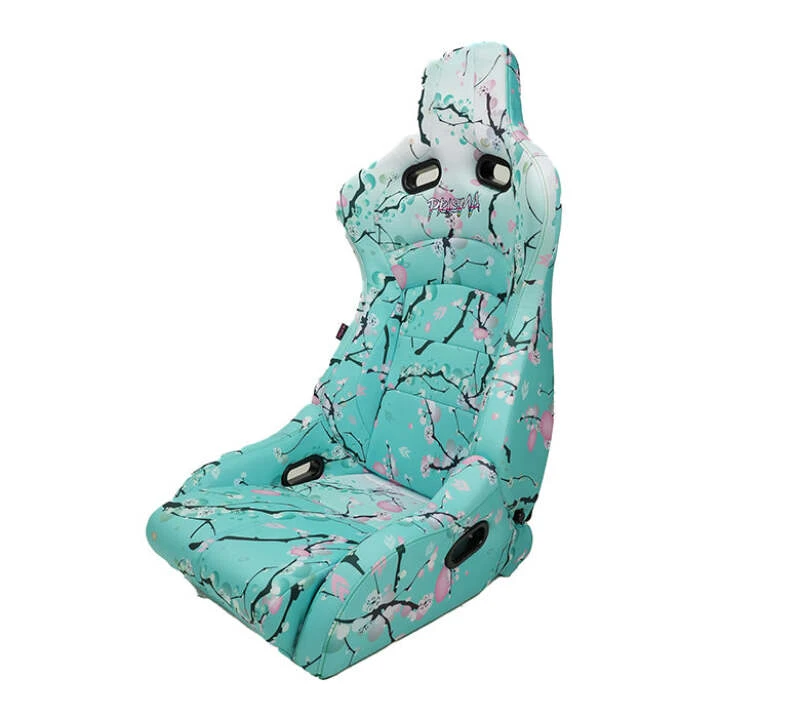 NRG Prisma Lab Reclinable Bucket Racing Seat - Paar (Schwarz Vegan Suede)