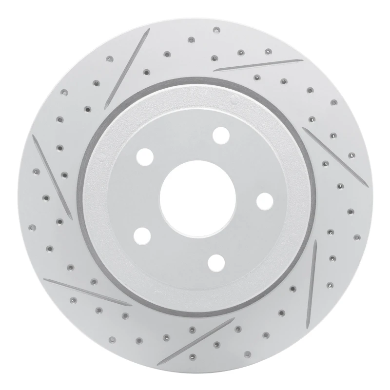 DFC 06-10 Jeep Grand Cherokee Rear Left Drilled & Slotted Geoperformance Rotor