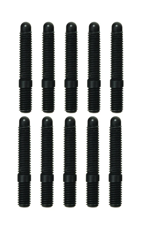 Moroso M6-1.00 x 38mm Black Oxide Bullet Nose Stud Kit