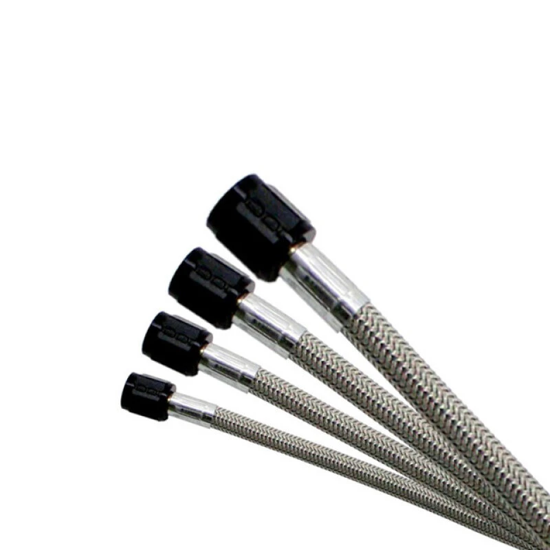 Nitrous Express 4AN 16ft Edelstahl Geflochtene Schlauch - Schwarz