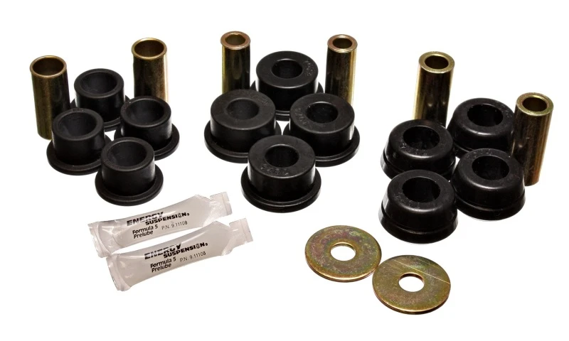 Energy Suspension 92-95 Toyota MR2 Schwarzes Hinteres Kontrollarm-Buchsen-Set (inkl. Strut-Buchsen)