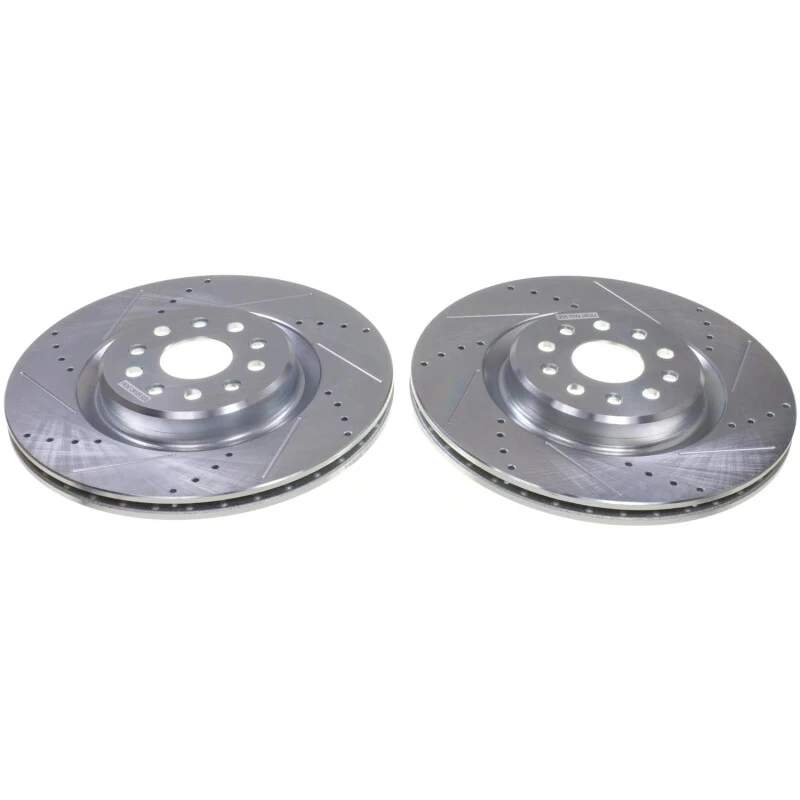 Power Stop 22-24 Jeep Grand Cherokee Front Drilled & Slotted Rotor - Pair