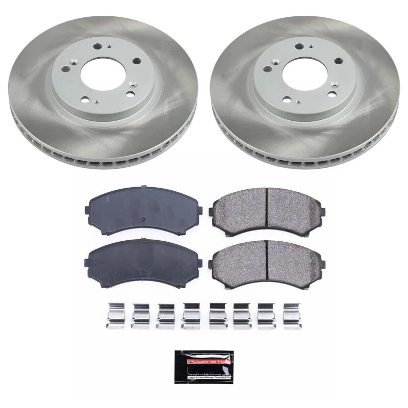 Power Stop Front Semi-Coated Rotor Kit for 10-11 Mitsubishi Endeavor