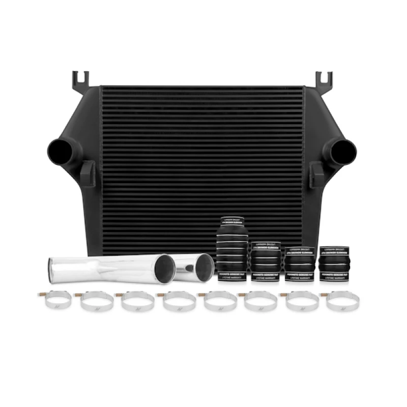 Mishimoto 07.5-09 Dodge 6.7L Cummins Intercooler-Kit mit Rohren (Schwarz)