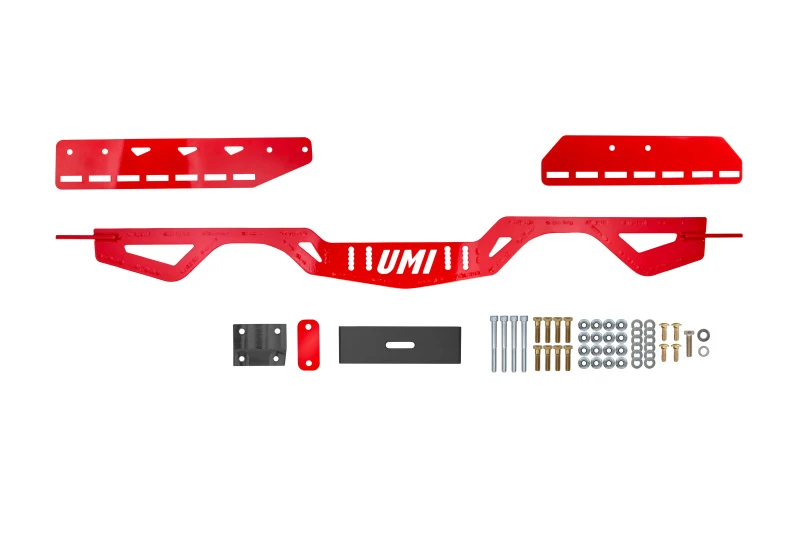 UMI Performance Modular Adjustable Transmission Crossmember for 78-88 GM G-Body - Red