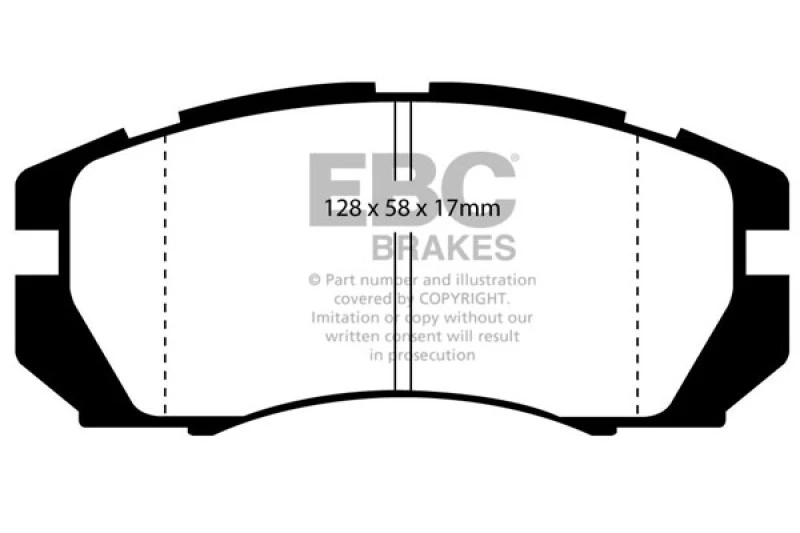EBC Ultimax2 Front Brake Pads for 95-96 Subaru Impreza 2.2