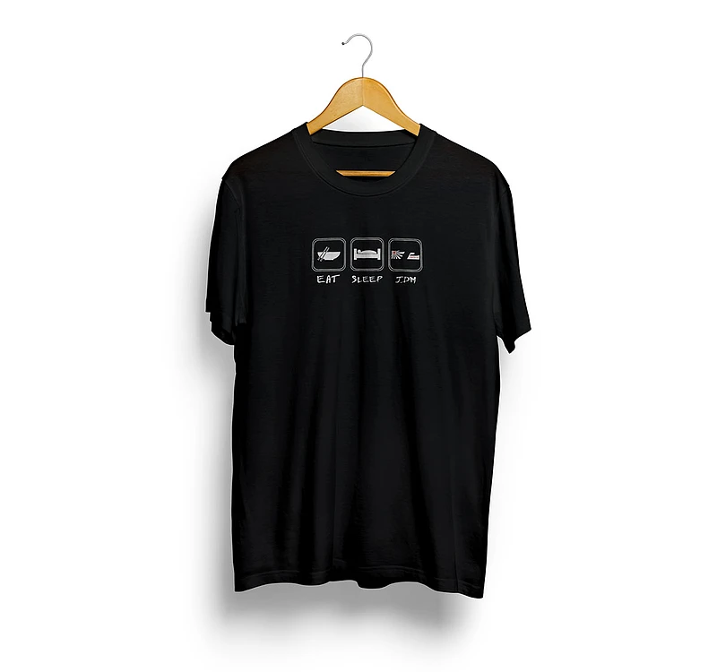 passwordjdm_PWATM-ESJ-BKL_679975e2457fb PWJDM T-Shirt Eat Sleep JDM Grösse: L in schwarz