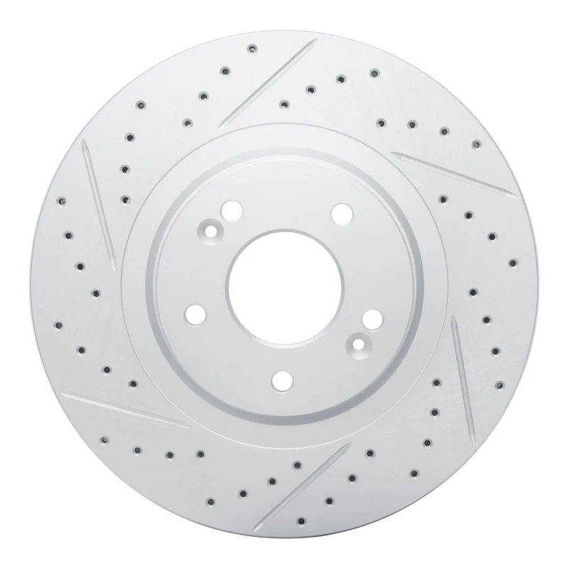DFC 15-20 Kia Sorento Front Left Drilled & Slotted Geoperformance Rotor