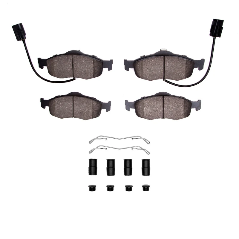 DFC 98-04 Ford Contour Front 4000 HybriDynamic Brake Pads and Hardware Kit