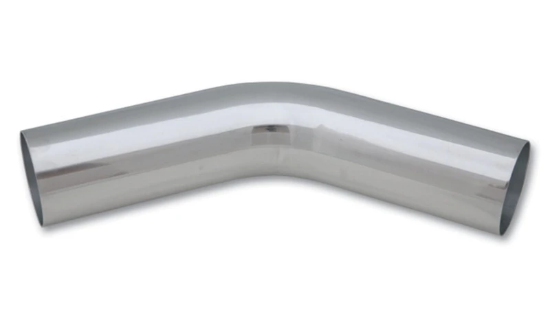 Vibrant 2,5 Zoll O.D. Universal Aluminium-Rohr (45-Grad-Biegung) - Poliert