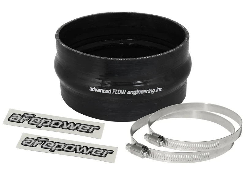 aFe Magnum FORCE CAI Univ. Silikon-Kupplungs-Kit (6 Zoll ID / 3 Zoll L) Gerader Kuppler mit Hump - Schwarz