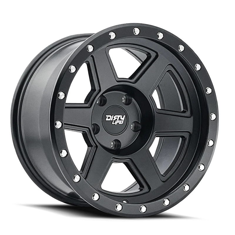 Dirty Life Compound 9315 18x9 / 6-135 BP / -12mm Offset / 87.1mm Hub Matte Black Felge