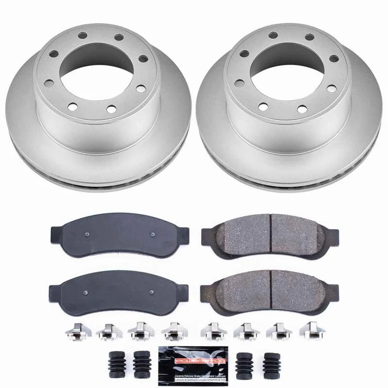 Power Stop 10-12 Ford F-250 Super Duty Rear Z23 Coated Brake Kit