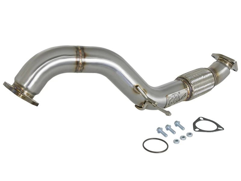 aFe Twisted Steel 3 Zoll Rear Down-Pipe/Mid Pipe 2017+ Honda Civic Type R I4 2,0L (t)