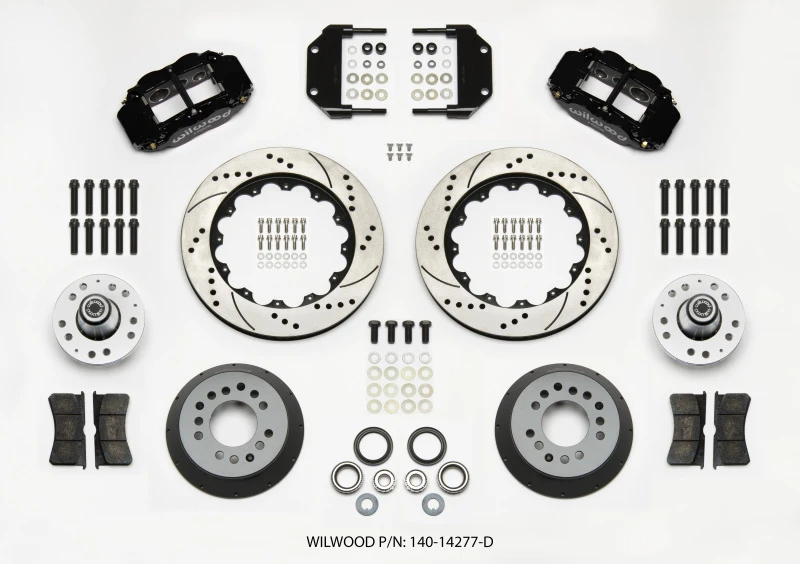 Wilwood Narrow Superlite 6R Vordere Nabe Kit 14,00 Zoll gebohrt Magnum Force Drop Spindel