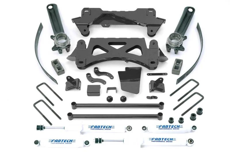 Fabtech 95.5-04 Toyota Tacoma 6-Zyl. 2/4WD 6-Loch 6-Zoll-Perf-Sys mit Perf-Shks
