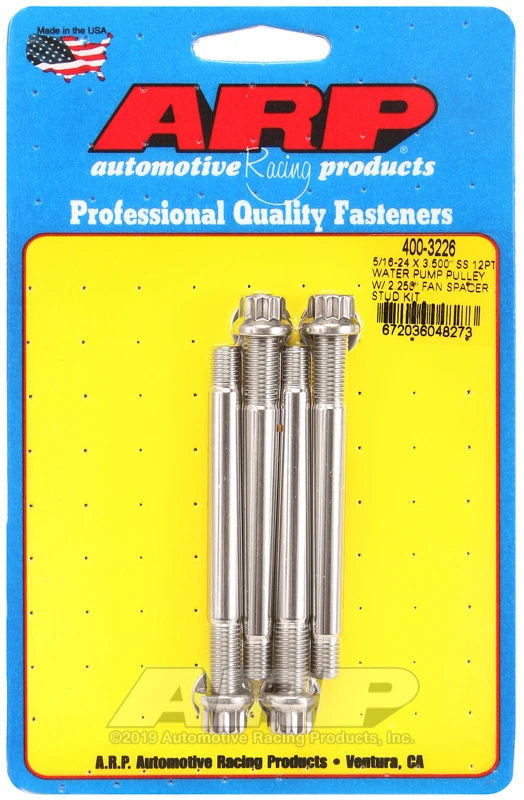 ARP Wasserpumpen-Riemenscheiben-Stehbolzen mit Lüfterabstandshalter