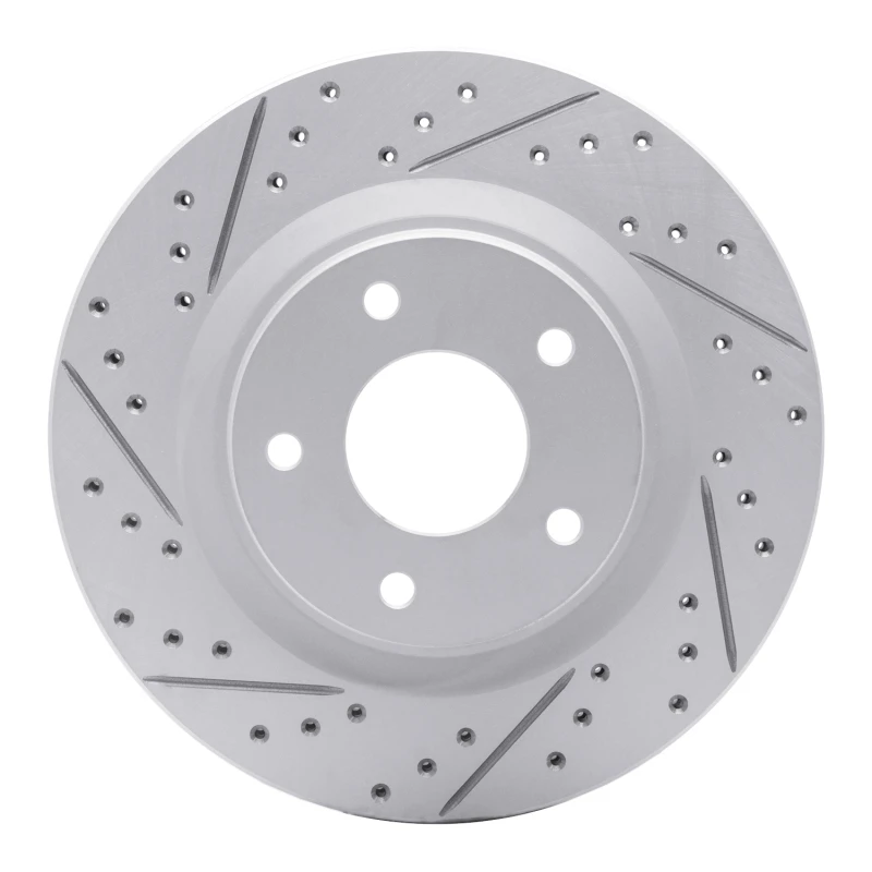 DFC 11-19 Nissan Sentra Front Left Drilled & Slotted Geoperformance Rotor