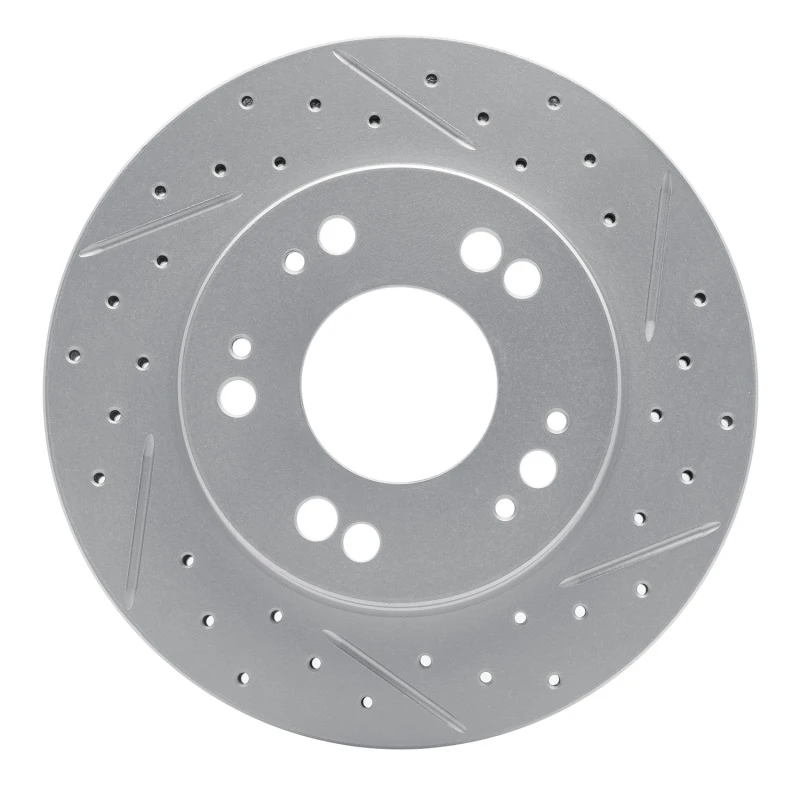 DFC 90-05 Chrysler Sebring Front Right Drilled & Slotted Geoperformance Rotor