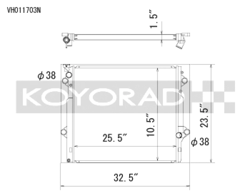 Koyorad 03-09 Toyota 4Runner/Lexus GX470 4.7l Aluminum Radiator - Off-Road Use Only