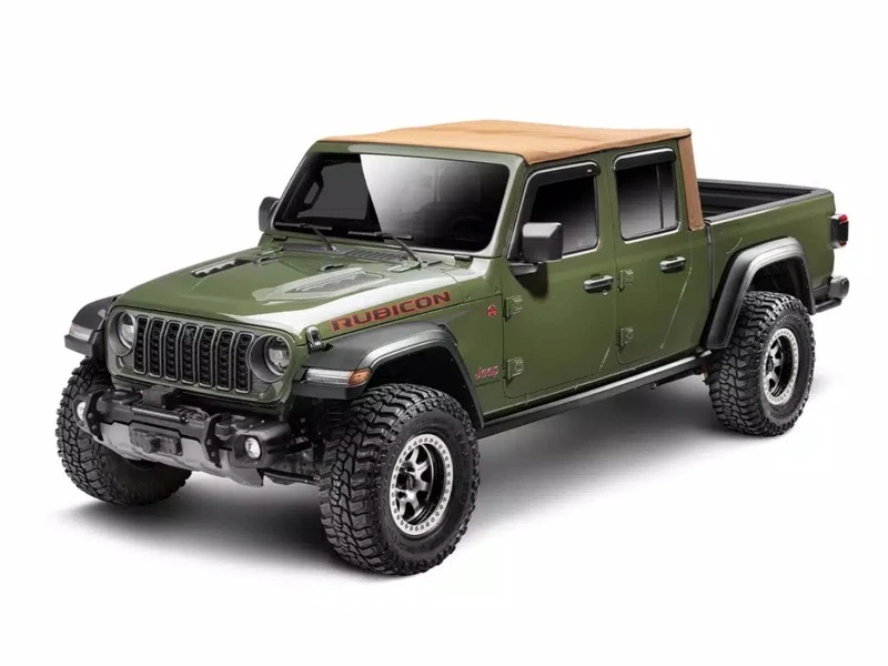 Rugged Ridge Voyager Fastback Frameless Soft Top for 20-25 Jeep Gladiator - Tan