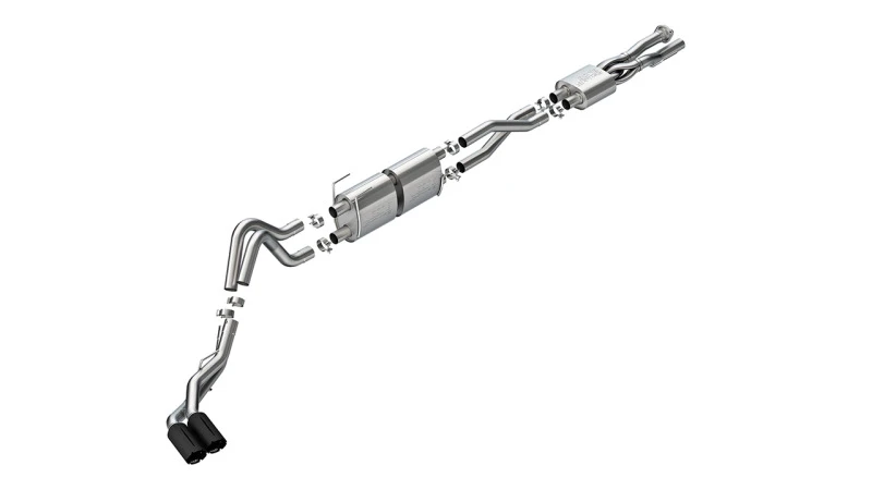 Borla 20-26 Ford F250/F350 SD 7.3L V8 CC SB (160in WB) (SRW) S-Type Cat-Back Exhaust - Brawler Black