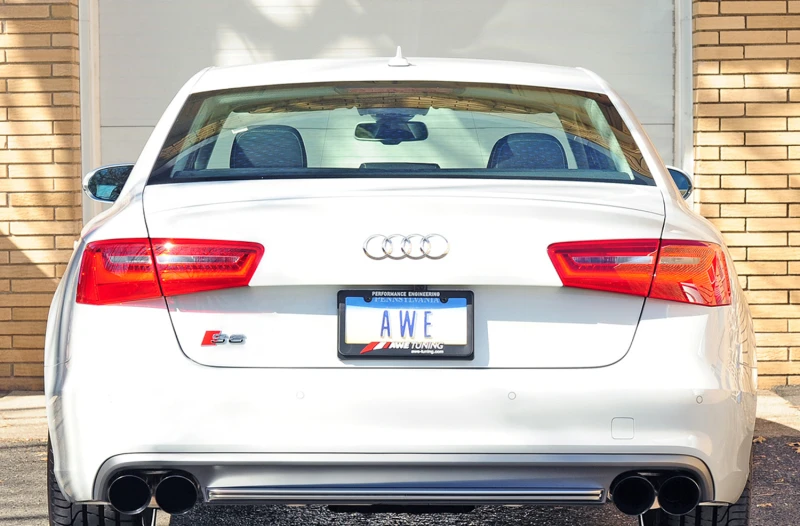 AWE Tuning Audi C7 / C7.5 S6 4.0T Track Edition Auspuff - Diamant-Schwarz Spitzen