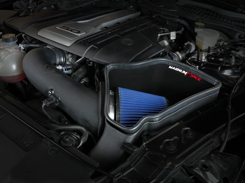 AFe Magnum FORCE Stage-2 Kalte Luftansaugsystem mit Pro Dry S-Medium 18-19 Ford Mustang