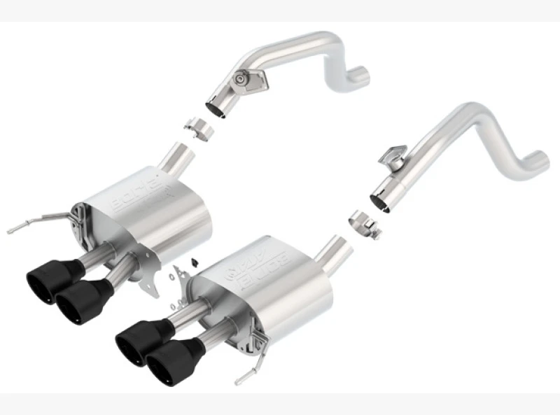Borla 14-18 C7 Corvette Stingray Axle-Back ATAK Auspuff 2,75 Zoll Bis Schalldämpfer Dual 2,0 Zoll Aus 4,25 Zoll Spitze