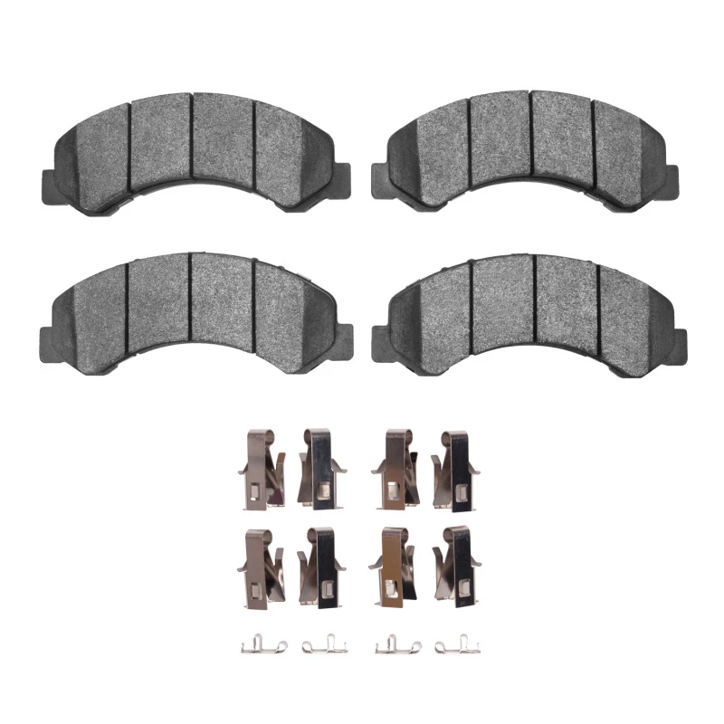 DFC 98-99 Chevrolet W4500 TILTMASTER (w/Frt Rotors) Front 5000 Adv Semi Metallic Pads & Hardware Kit