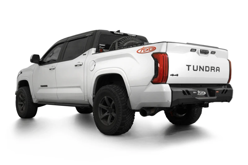 ADD Black Label Rear Bumper für 2022+ Toyota Tundra – Hammer Black mit Satin Black Panels