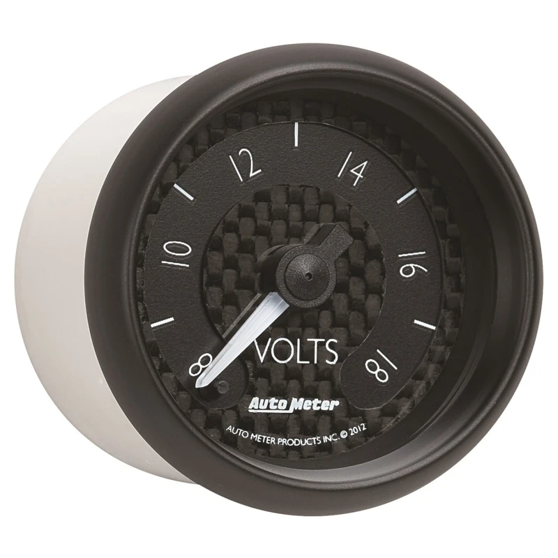 Autometer GT-Serie 52mm Voll-Sweep-Elektronik 8-18 Volt Voltmeter