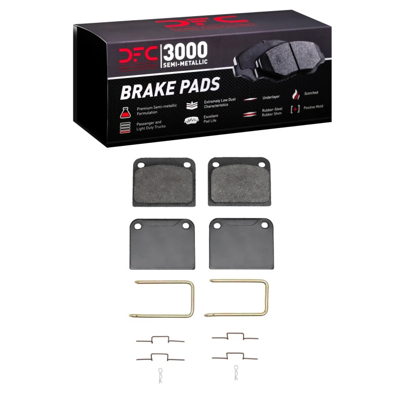 DFC 74-74 Saab 99 Rear 3000 Semi-Metallic Brake Pads and Hardware Kit